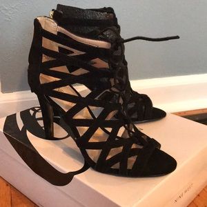Nine West lace up heels!